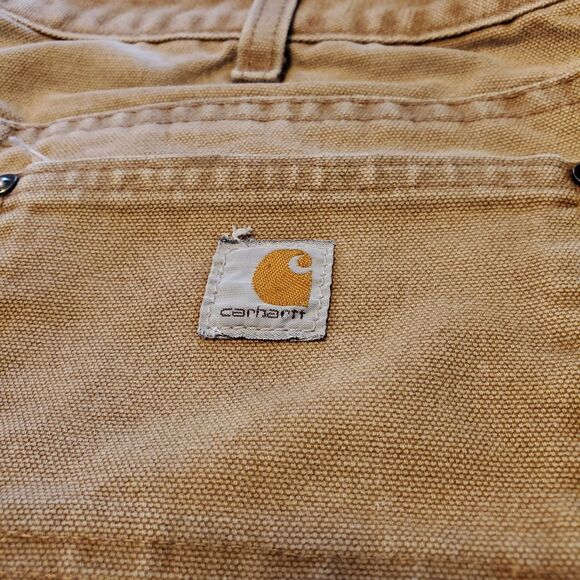 Carhartt Mens Double Knee Duck Canvas 32x29 Thrashed Distressed Streetwear - Picture 7 of 9